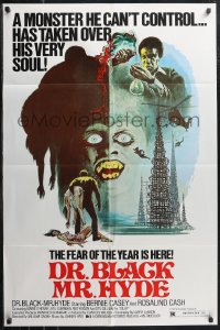 1f0986 DR BLACK MR HYDE 1sh 1976 Bernie Casey, black sci-fi horror, fear of the year is here!