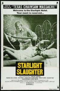 1f0992 EATEN ALIVE 1sh 1977 Tobe Hooper, wild image of sexy bound girl on bed, Starlight Slaughter!