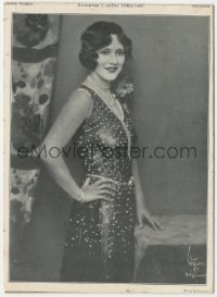 1f0426 EDITH ROBERTS book page 1927 great full-length portrait of the silent actress by Witzel!