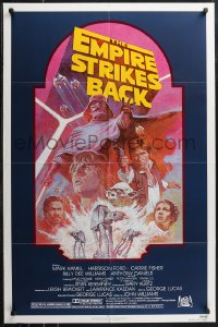1f0995 EMPIRE STRIKES BACK NSS style 1sh R1982 George Lucas sci-fi classic, cool artwork by Tom Jung!