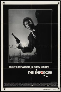 1f0996 ENFORCER 1sh 1976 classic image of Clint Eastwood as Dirty Harry holding .44 magnum!