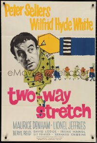 1f0890 TWO-WAY STRETCH English 1sh 1960 prisoner Peter Sellers breaks out of jail & then back in!