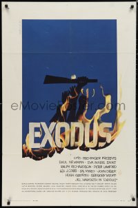 1f1000 EXODUS 1sh 1961 Otto Preminger, great artwork of arms reaching for rifle by Saul Bass!