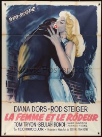 1f1346 UNHOLY WIFE French 1p 1957 different art of sexy bad girl Diana Dors by Roger Soubie!