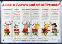 1f1742 BOY NAMED CHARLIE BROWN German 33x47 1970 art of Snoopy & the Peanuts by Charles M. Schulz!