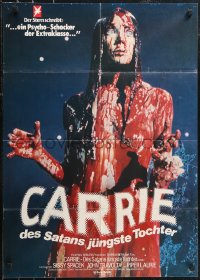 1f1754 CARRIE German 1977 Stephen King, Spacek before and after her bloodbath at the prom!