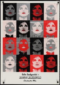 1f1755 CIAO MANHATTAN German 1974 different Andy Warhol-like art of Edie Segdwick, very rare!