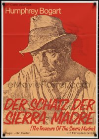 1f1774 TREASURE OF THE SIERRA MADRE German R1980s cool different art of Humphrey Bogart!