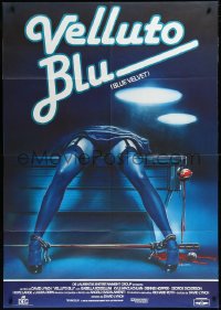 1f1365 BLUE VELVET Italian 1p 1986 directed by David Lynch, gruesome pool table art by Enzo Sciotti!