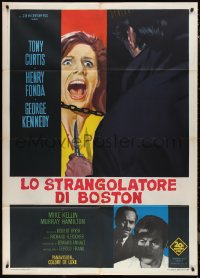 1f1366 BOSTON STRANGLER Italian 1p 1968 Tony Curtis, Henry Fonda, he killed thirteen girls!
