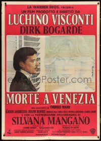 1f2066 DEATH IN VENICE Italian 1p 1971 Luchino Visconti, Fabio Rieti art of Bogarde & Andresen!