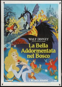 1f2094 SLEEPING BEAUTY Italian 1p R1980s Walt Disney cartoon fairy tale fantasy classic!