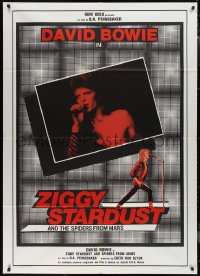 1f1452 ZIGGY STARDUST & THE SPIDERS FROM MARS Italian 1p 1984 David Bowie, Pennebaker, different!