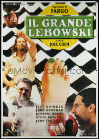 1f1470 BIG LEBOWSKI Italian 2p 1998 Coen Bros cult classic, Jeff Bridges, Julianne Moore, different!