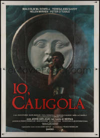 1f1480 CALIGULA Italian 2p R1984 Malcolm McDowell, Penthouse's Bob Guccione sex epic, different!