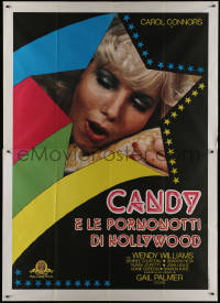1f1481 CANDY GOES TO HOLLYWOOD Italian 2p 1980 her and starlet friends, typical Hollywood orgy!