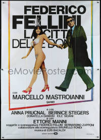 1f1486 CITY OF WOMEN Italian 2p 1980 Federico Fellini La Citta delle donne, Mastroianni & sexy girl!