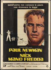 1f2105 COOL HAND LUKE Italian 2p R1977 Paul Newman prison escape classic, cool different image!