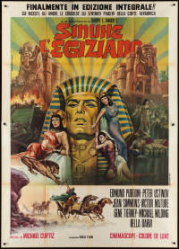 1f1498 EGYPTIAN Italian 2p R1969 artwork of Jean Simmons, Victor Mature & Gene Tierney by Piovano!