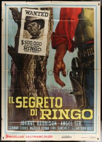 1f2111 SECRET OF CAPTAIN O'HARA Italian 2p 1966 great Averardo Ciriello wanted poster art, rare!