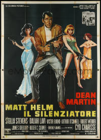 1f1588 SILENCERS Italian 2p 1966 completely different art of Dean Martin & sexiest Slaygirls!