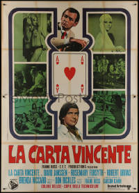 1f1612 WHERE IT'S AT Italian 2p 1970 great images of David Janssen & sexy babes + gambling scene!