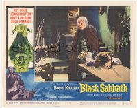 1f0559 BLACK SABBATH LC #8 1964 creepy Boris Karloff standing by man passed out drunk on table!