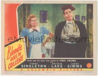 1f0561 BLONDIE GOES TO COLLEGE LC 1942 Penny Singleton glares at Arthur Lake as Dagwood, ultra rare!