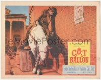 1f0572 CAT BALLOU LC 1965 great image of drunk gunfighter Lee Marvin, who can't stay on his horse!