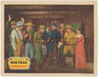 1f0574 CAVALRY LC 1936 cowboy Bob Steele, Frances Grant & soldiers catch the bad guys!