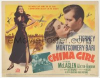 1f0476 CHINA GIRL TC 1942 Gene Tierney, George Montgomery, written by Ben Hecht, WWII, ultra rare!
