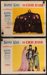 1f0842 COURT JESTER 2 LCs 1955 images of classic wacky Danny Kaye, Glynis Johns, Hermines Midgets!