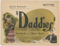 1f0480 DADDIES TC 1924 stage adaption starring Mae Marsh, Harry Myers and Claude Gillingwater!