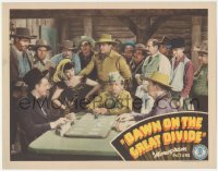 1f0581 DAWN ON THE GREAT DIVIDE LC 1942 cowboy Buck Jones standing by men gambling at table!
