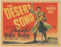 1f0481 DESERT SONG TC 1944 Oscar Hammerstein II musical, Dennis Morgan, Irene Manning!