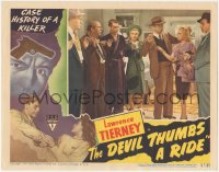 1f0585 DEVIL THUMBS A RIDE LC #6 1947 Lawrence Tierney & Betty Lawford rob people at gun point!