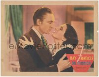 1f0587 DR. MONICA LC 1934 romantic c/u of Warren William & pretty Kay Francis about to kiss, rare!