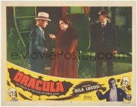 1f0444 DRACULA LC #5 R1951 border image of Bela Lugosi as the vampire bat that lives on human blood!