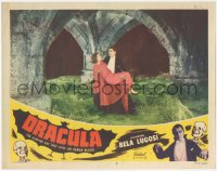 1f0440 DRACULA LC #8 R1951 vampire Bela Lugosi with cape carrying Helen Chandler, Tod Browning!