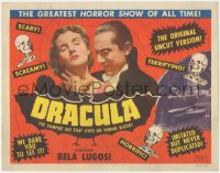 1f0437 DRACULA TC R1951 Tod Browning, Bela Lugosi as the vampire that lives on human blood!