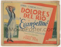 1f0486 EVANGELINE TC 1929 pretty Dolores Del Rio in adaptation of Longfellow's epic poem, ultra rare!