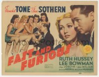 1f0487 FAST & FURIOUS TC 1939 Franchot Tone & Ann Sothern in Busby Berkeley mystery comedy, rare!
