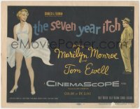1f0521 SEVEN YEAR ITCH TC 1955 Billy Wilder, classic image of sexy Marilyn Monroe w/ skirt blowing!