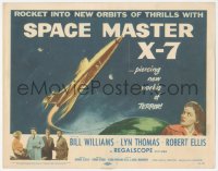 1f0530 SPACE MASTER X-7 TC 1958 Bill Williams, Lyn Thomas, satellite terror strikes the Earth!