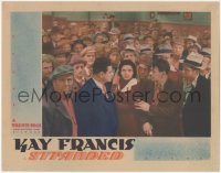 1f0706 STRANDED LC 1935 great image of angry Kay Francis standing in crowd, Borzage, ultra rare!