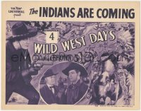 1f0544 WILD WEST DAYS chapter 4 TC 1937 Johnny Mack Brown cowboy serial, The Indians Are Coming!