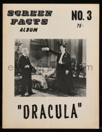 1f1993 SCREEN FACTS ALBUM #3 magazine 1970s Alan G. Barbour, cover image of Bela Lugosi as Dracula!