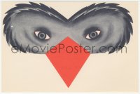 1f0435 BIRDS 6x10 promo mask 1963 classic Alfred Hitchcock thriller, paper mask of a bird face!