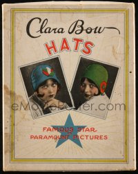 1f0400 CLARA BOW hat box 1920s Famous Star in Paramount Pictures, two portraits in cloche hats!