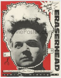 1f0093 ERASERHEAD promo cut-out mask R1980s directed by David Lynch, wacky Jack Nance face mask!